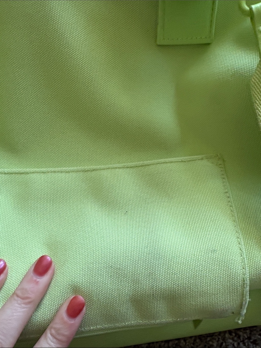 Beis Orginal Weekender Lime Green Travel Duffle Bag - Picture 4 of 7